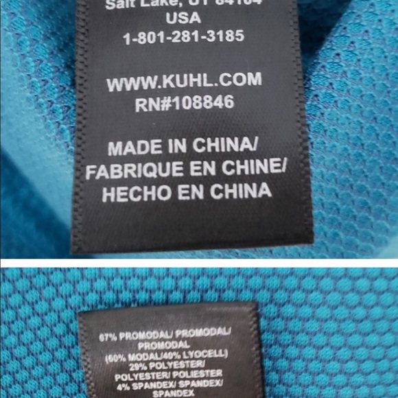 Kuhl Blue Hooded Long Sleeve Shirt - Picture 2 of 3